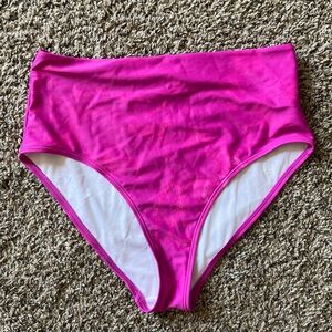 Old Navy Pink High Waisted Swimsuit Bottoms